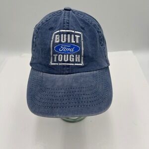 Headshot by KC Caps Built Ford Tough Navy Blue Washed Cotton Baseball Hat Mens